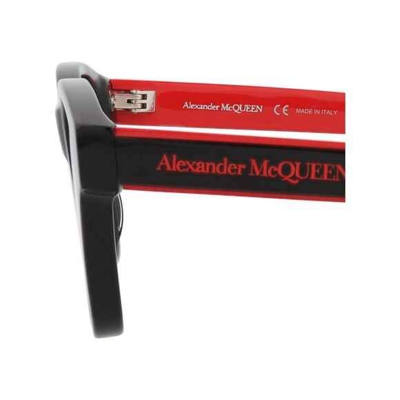 Alexander McQueen Square-Frame Acetate Optical Frames Black Womens - Picture 4 of 6